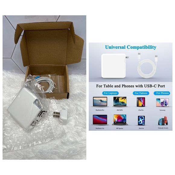 96W MacBook Pro Charger, CZRR MacBook Pro Charger USB C Power Adapter Compatible